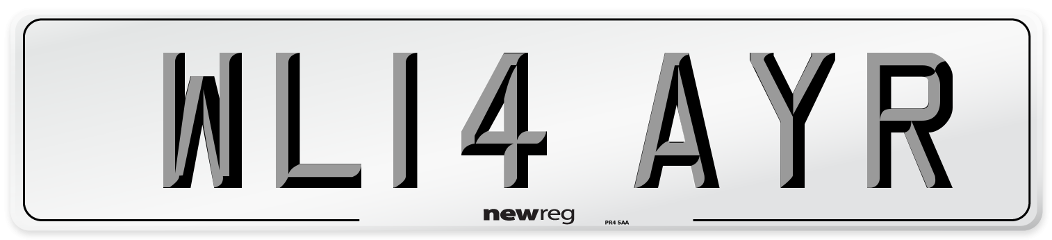 WL14 AYR Number Plate from New Reg